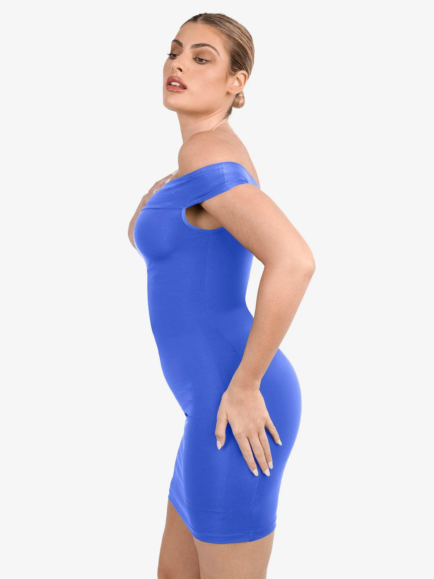 Shapewear Off-the-Shoulder Bodycon Mini Dress