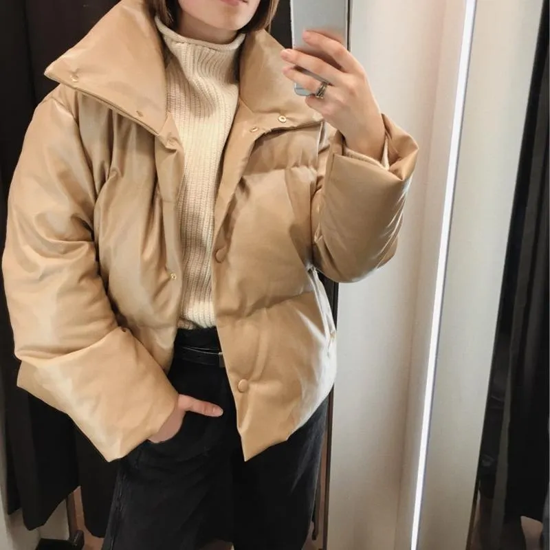 Simplee Fashion Parkas thick coat High street design