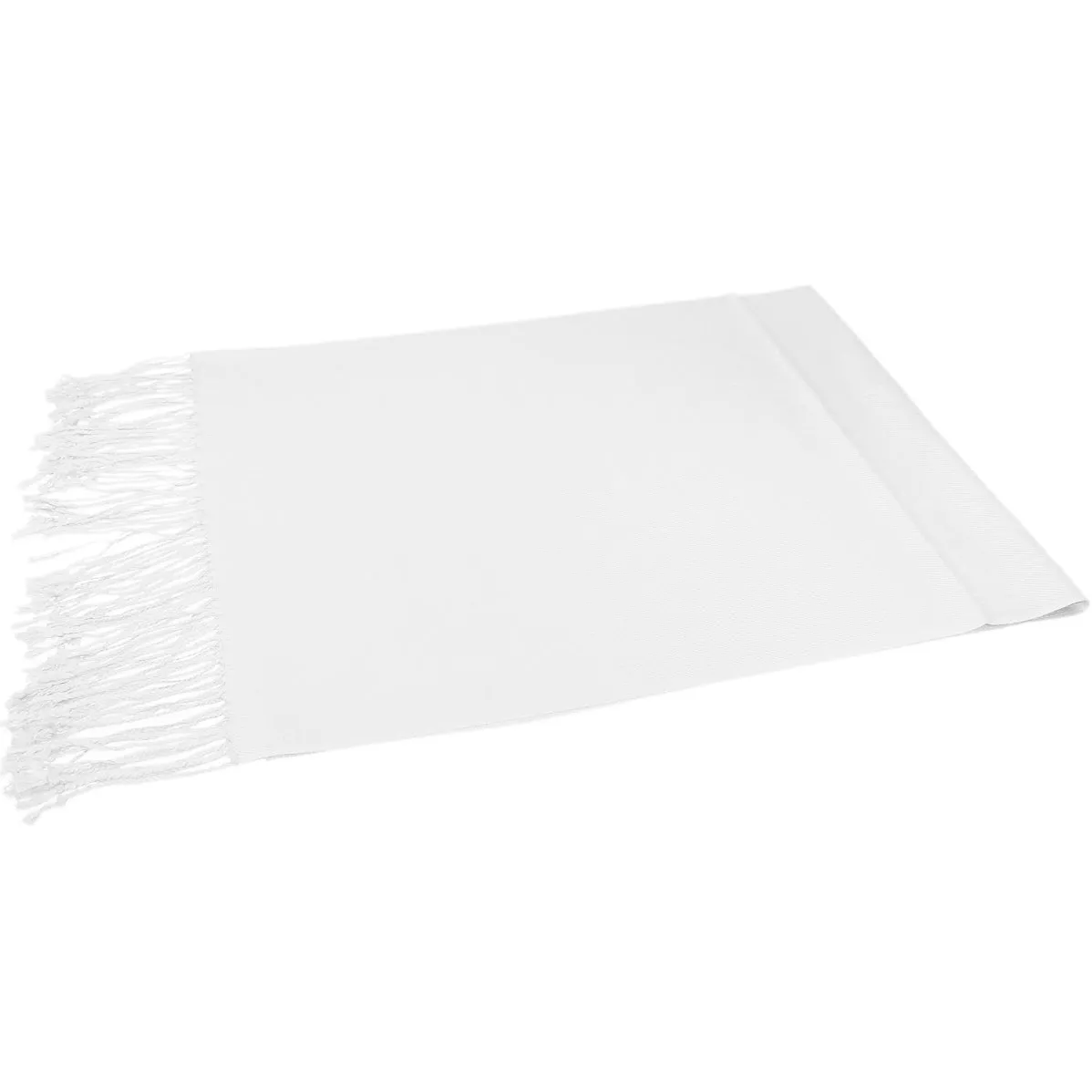 Solid White Pashmina Scarves