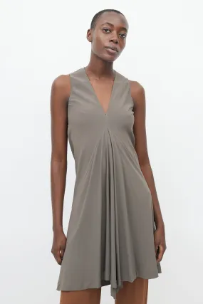 SS 2012 Taupe Asymmetrical Sleeveless Dress