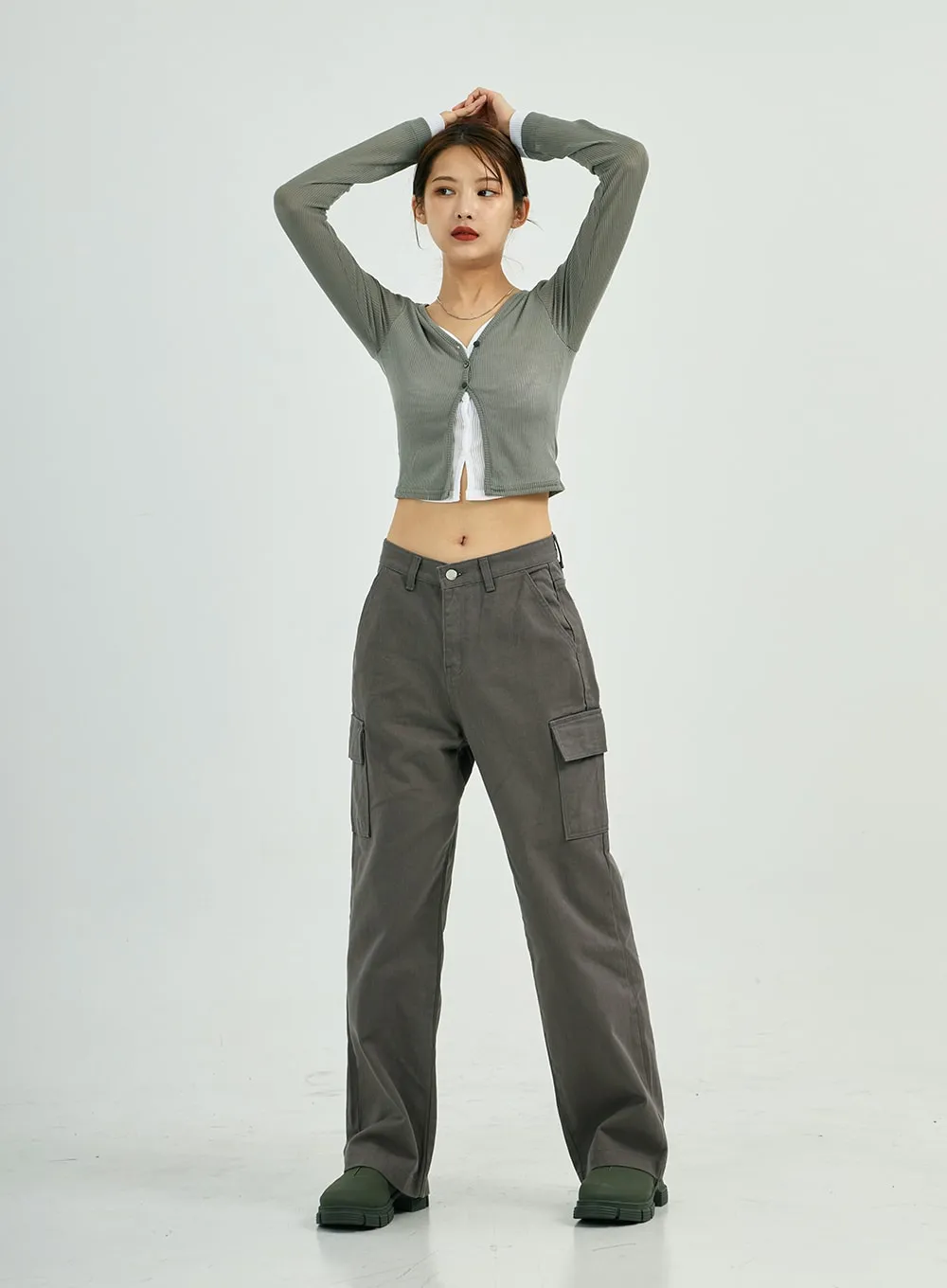 Stella Wide Cargo Cotton Pants CS23