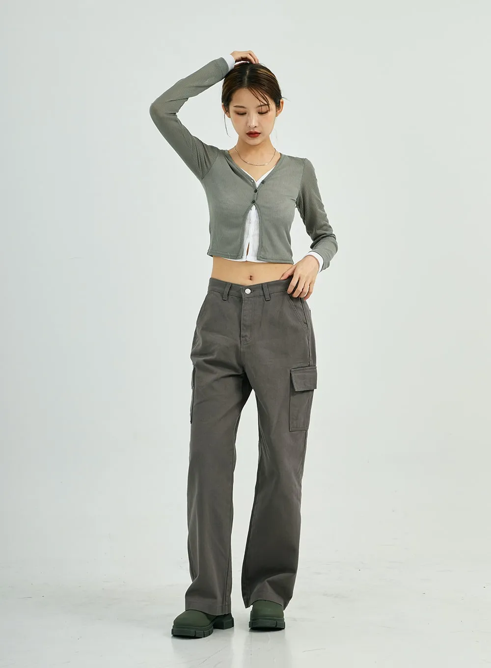 Stella Wide Cargo Cotton Pants CS23