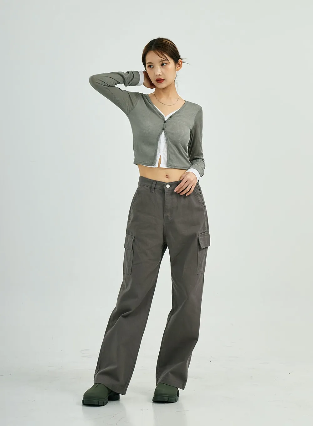 Stella Wide Cargo Cotton Pants CS23