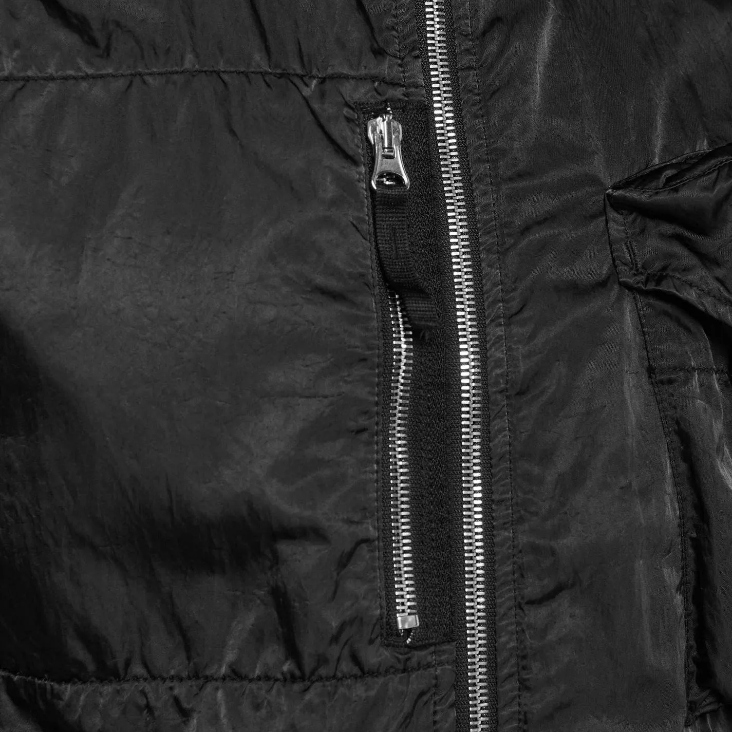 Stone Island Black Nylon Raso Gilet