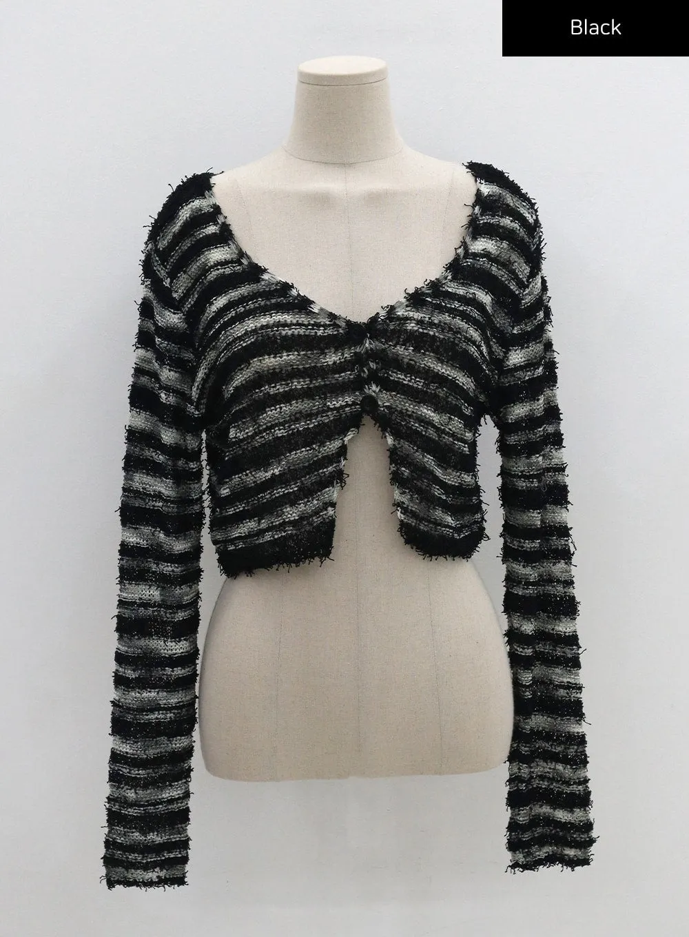 Stripe Crop Cardigan CG09