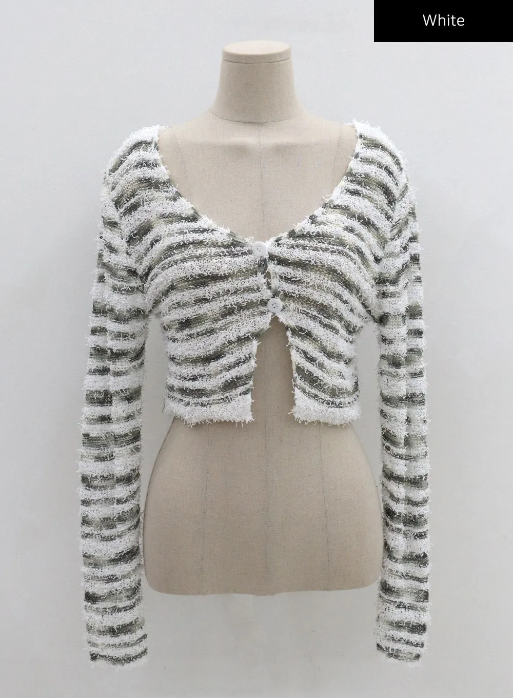 Stripe Crop Cardigan CG09