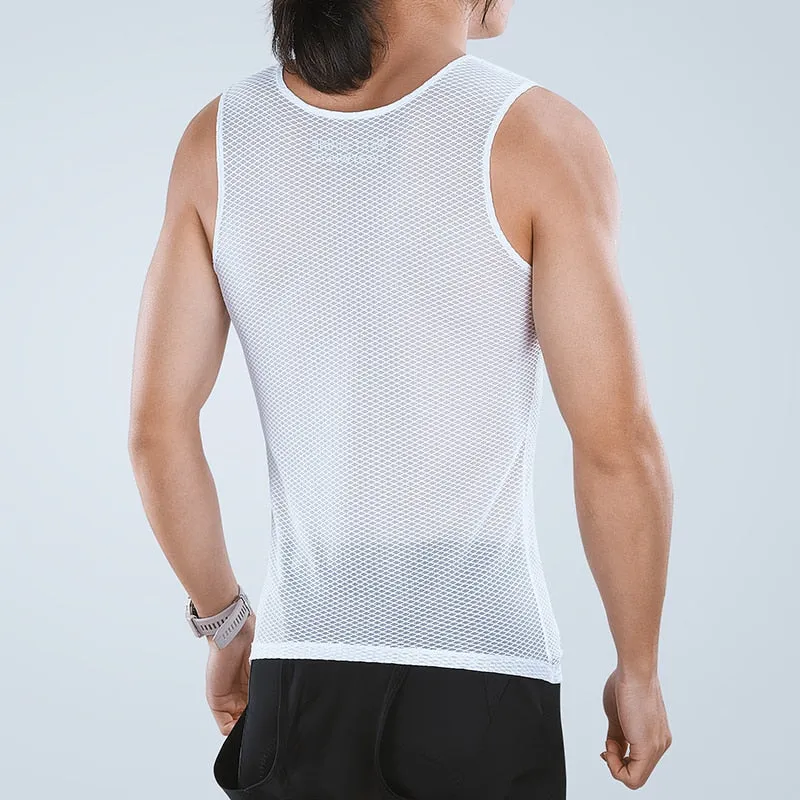 Summer Men's Cycling Mesh Base Layer Quick Dry Sport Light Vest Breathable Gym Tank Tops Running Cycling Undershirt