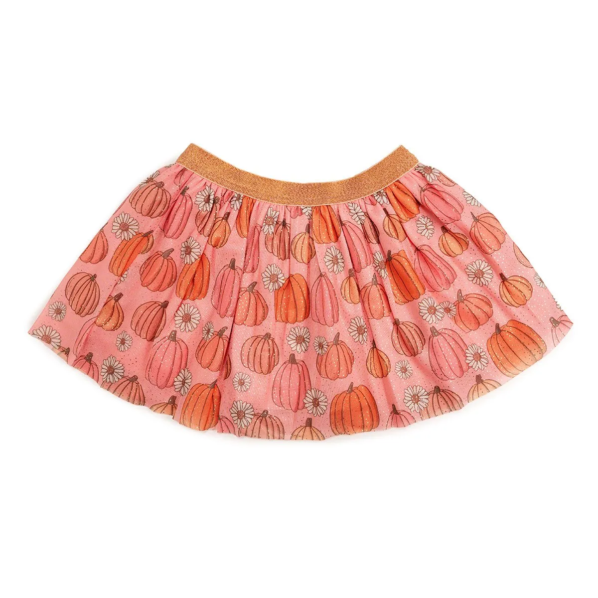 Sweet Wink Girls Pumpkin Daisy Tutu Skirt