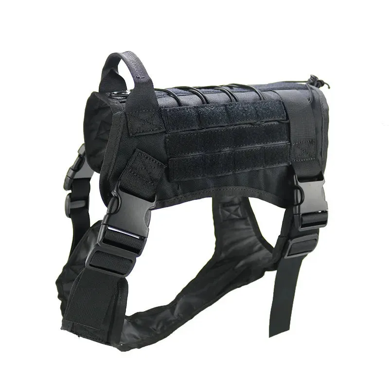 Tactical Dog Harness Military Training K9 Padded Quick Release Vest Pet Training Dog Harness For Set Small Medium Large Dogs