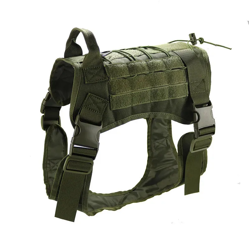 Tactical Dog Harness Military Training K9 Padded Quick Release Vest Pet Training Dog Harness For Set Small Medium Large Dogs