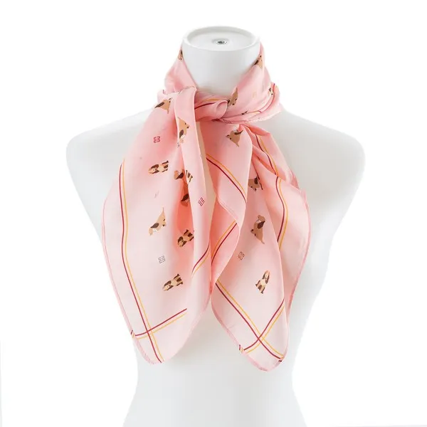 TEEK - PUPPY PATTERN SILK FASHION SCARF