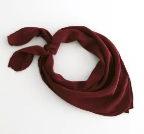 'The Classic' Washable Silk Scarf in Garnet