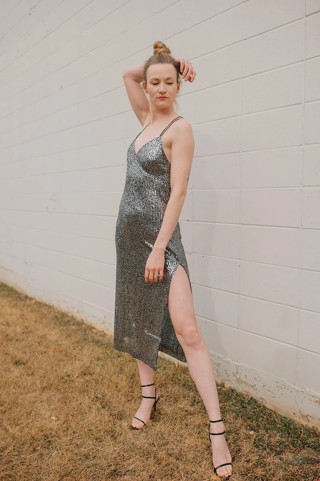 The Tenille Sequin Midi Dress