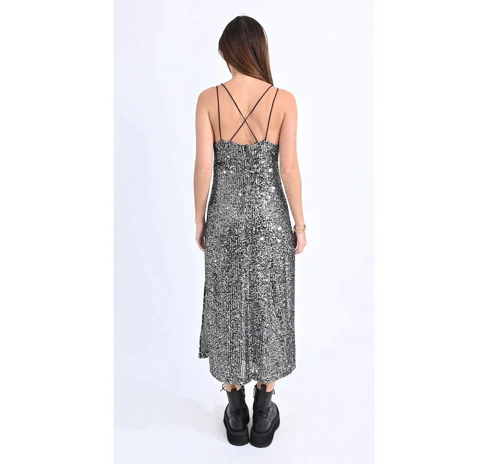 The Tenille Sequin Midi Dress