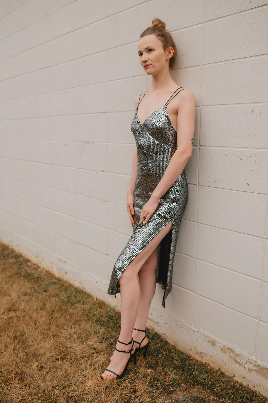 The Tenille Sequin Midi Dress