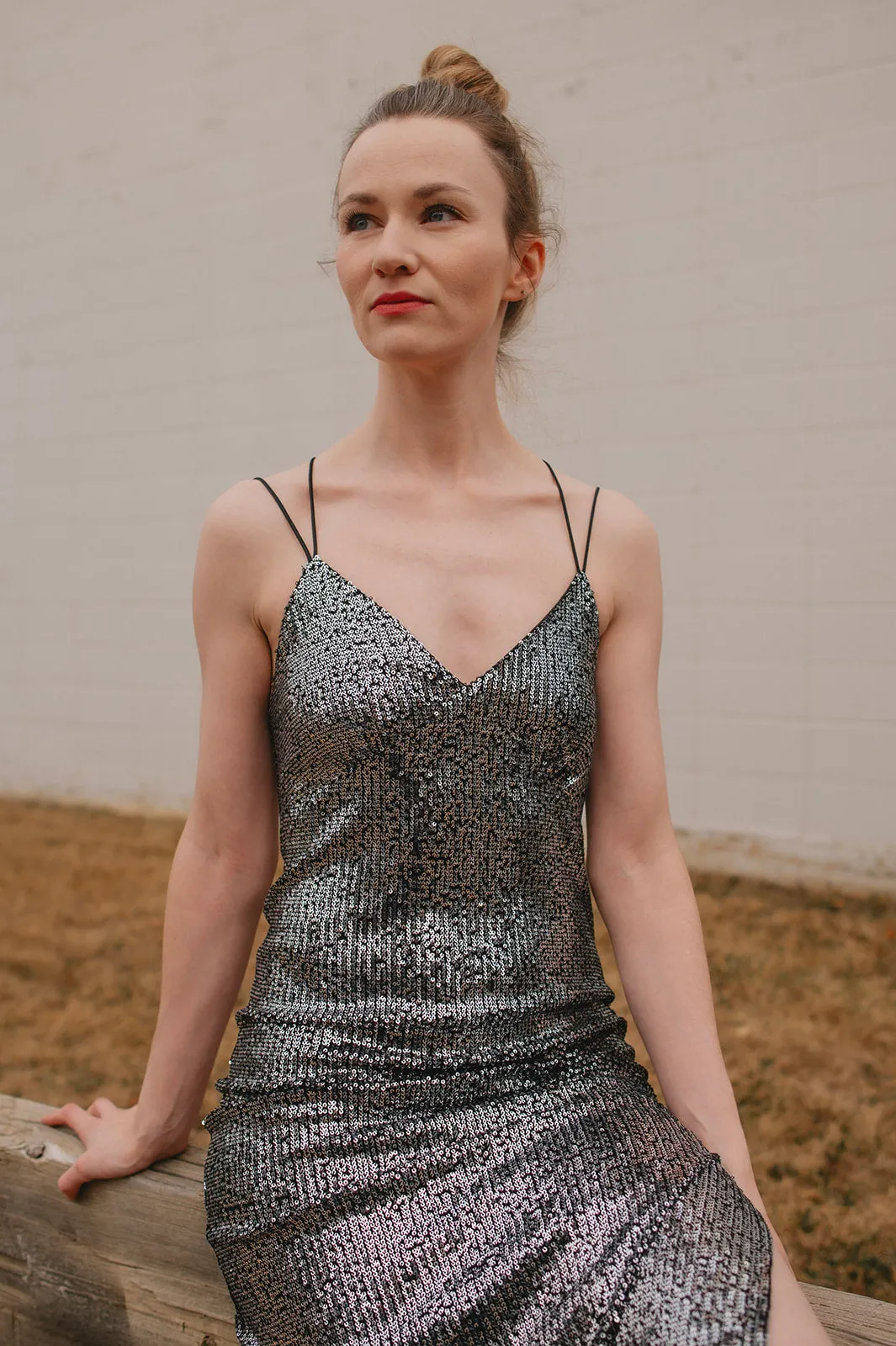 The Tenille Sequin Midi Dress