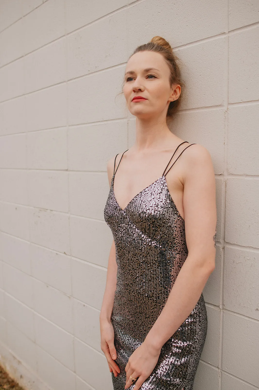 The Tenille Sequin Midi Dress