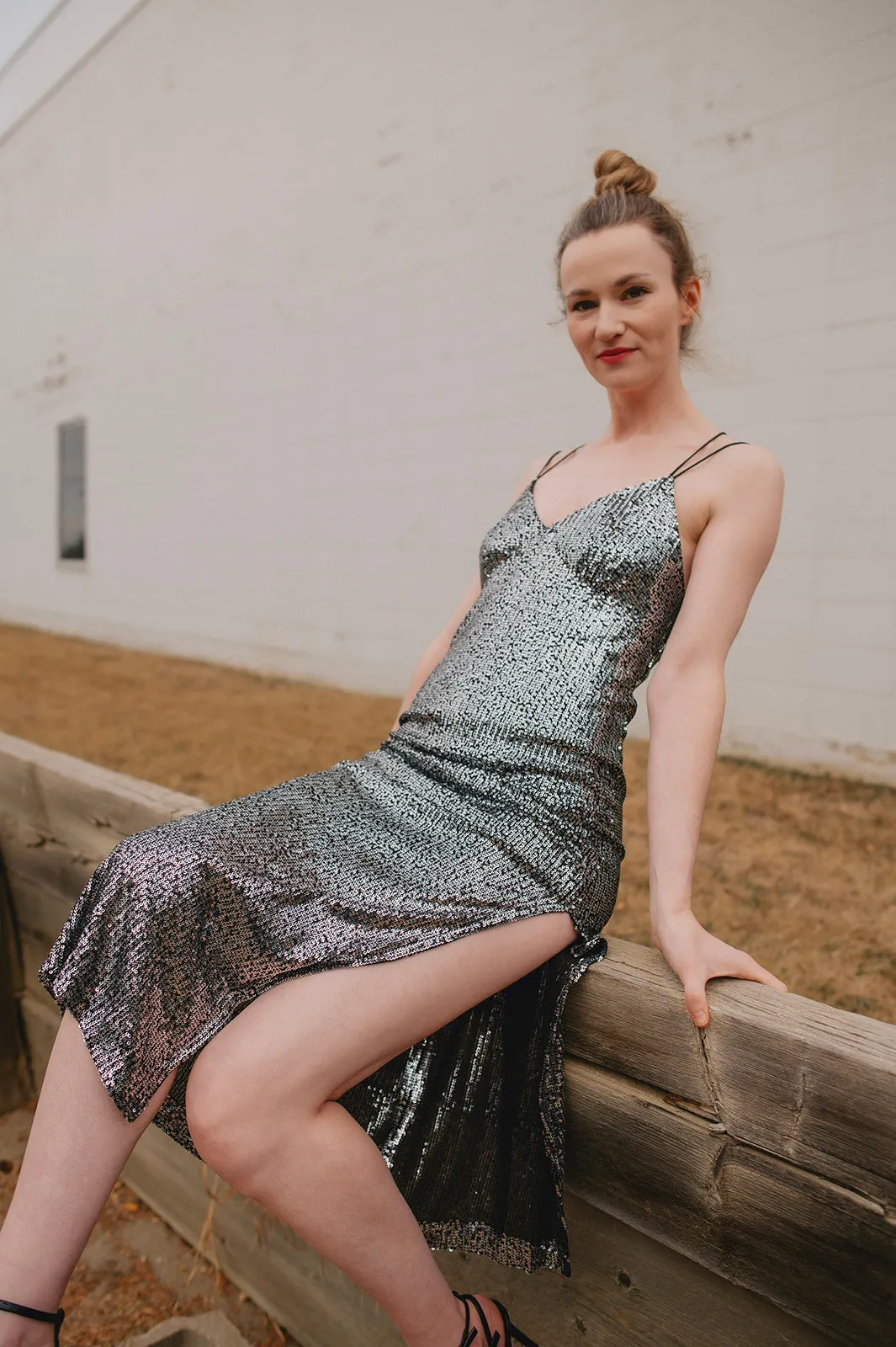 The Tenille Sequin Midi Dress