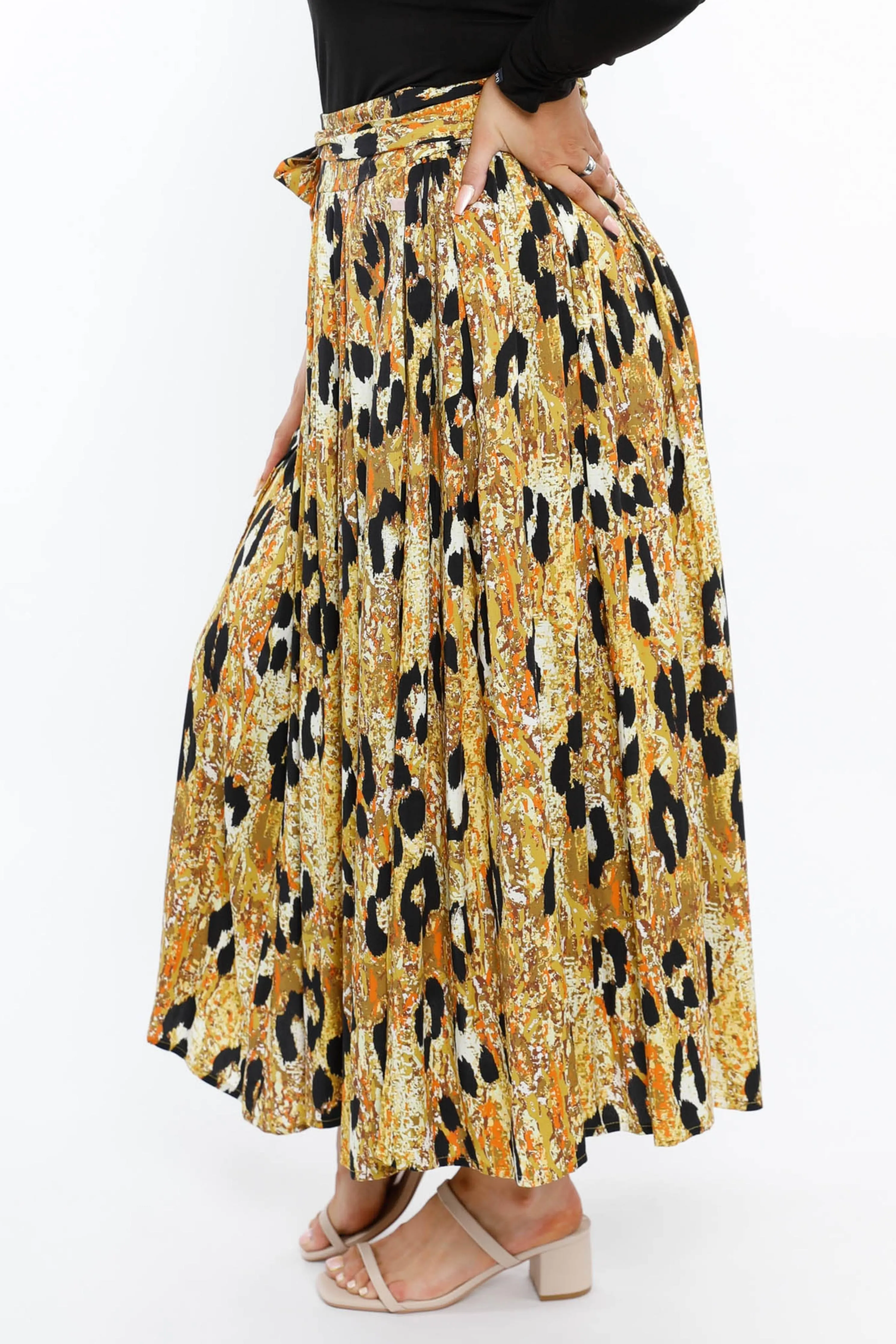 Twirl Tie Skirt | Enchanted Leopard | FINAL SALE