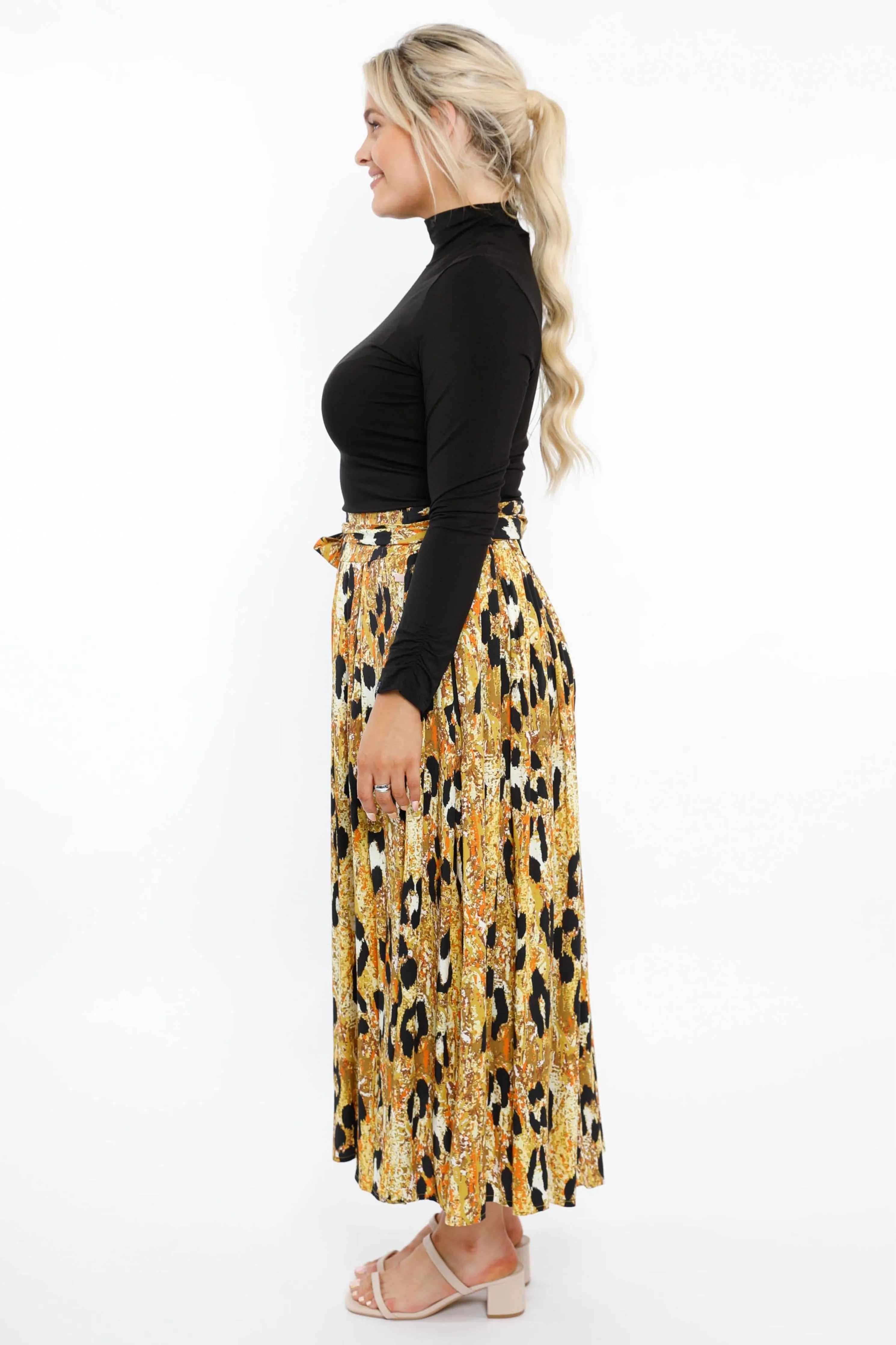 Twirl Tie Skirt | Enchanted Leopard | FINAL SALE