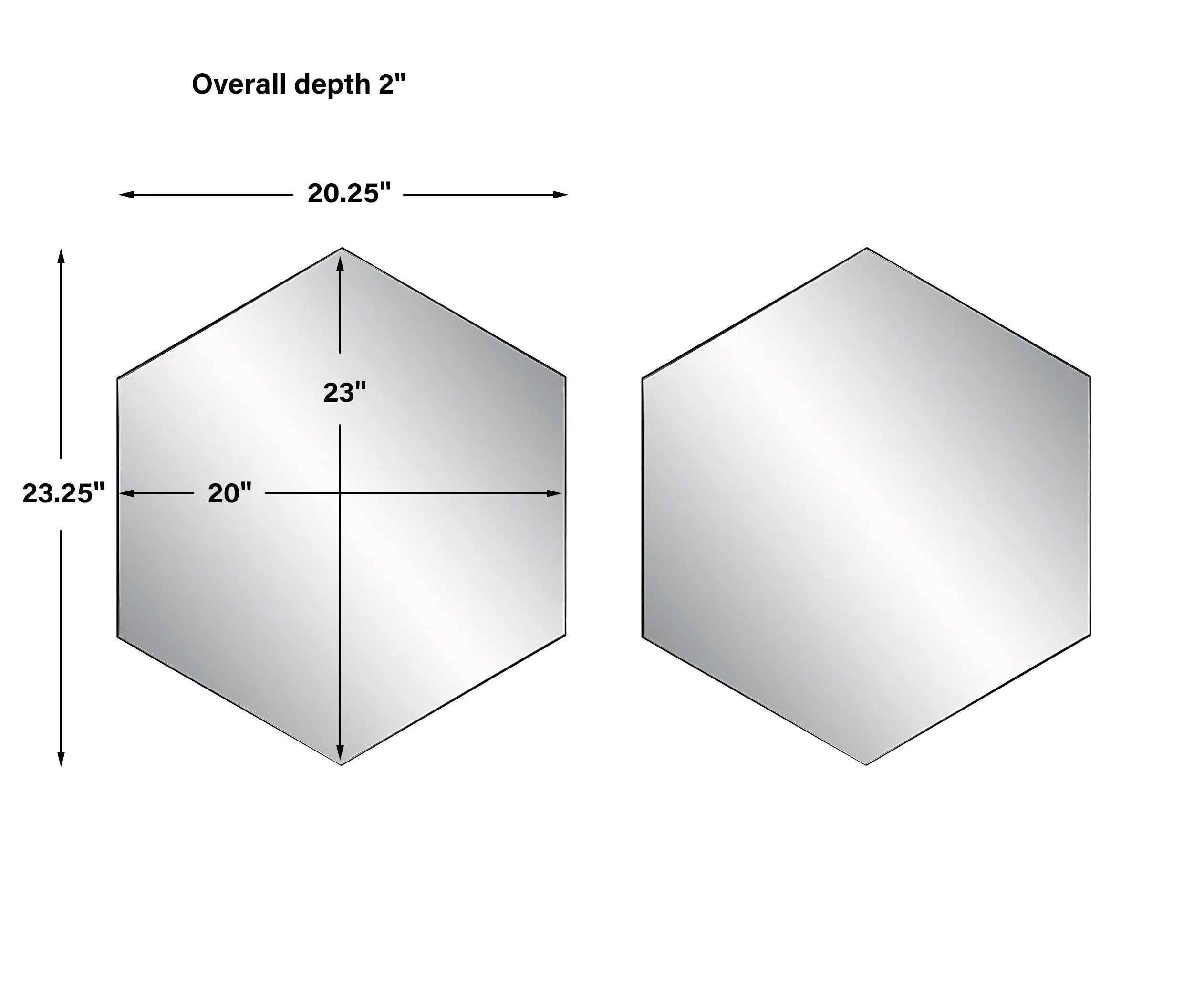 Uttermost Amaya Octagonal Mirrors, S/2