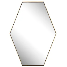 Uttermost Ankara Brass Hexagon Mirror