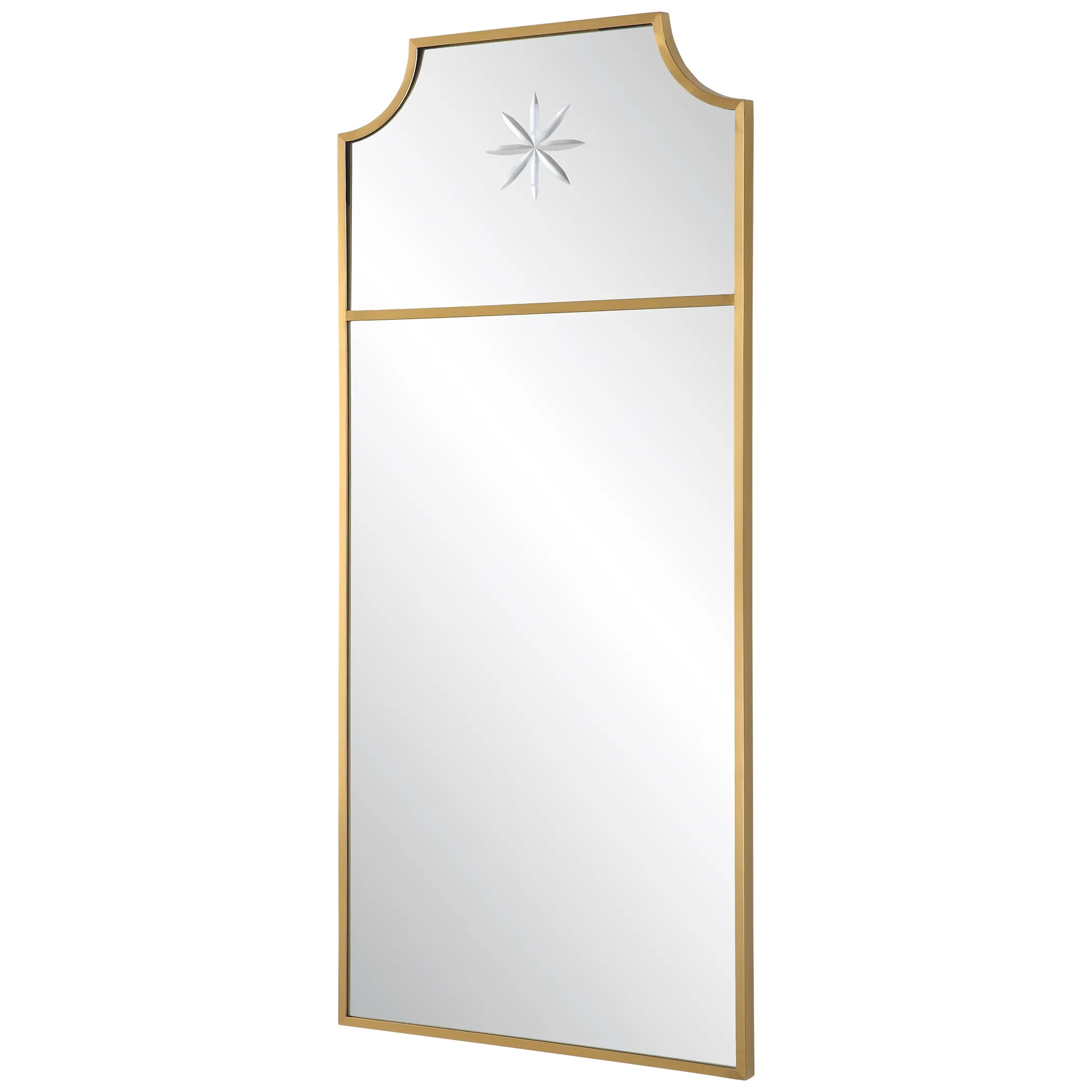 Uttermost Caddington Tall Brass Mirror