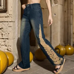 Vintage High Waist Stretchy Denim Jeans - 2024