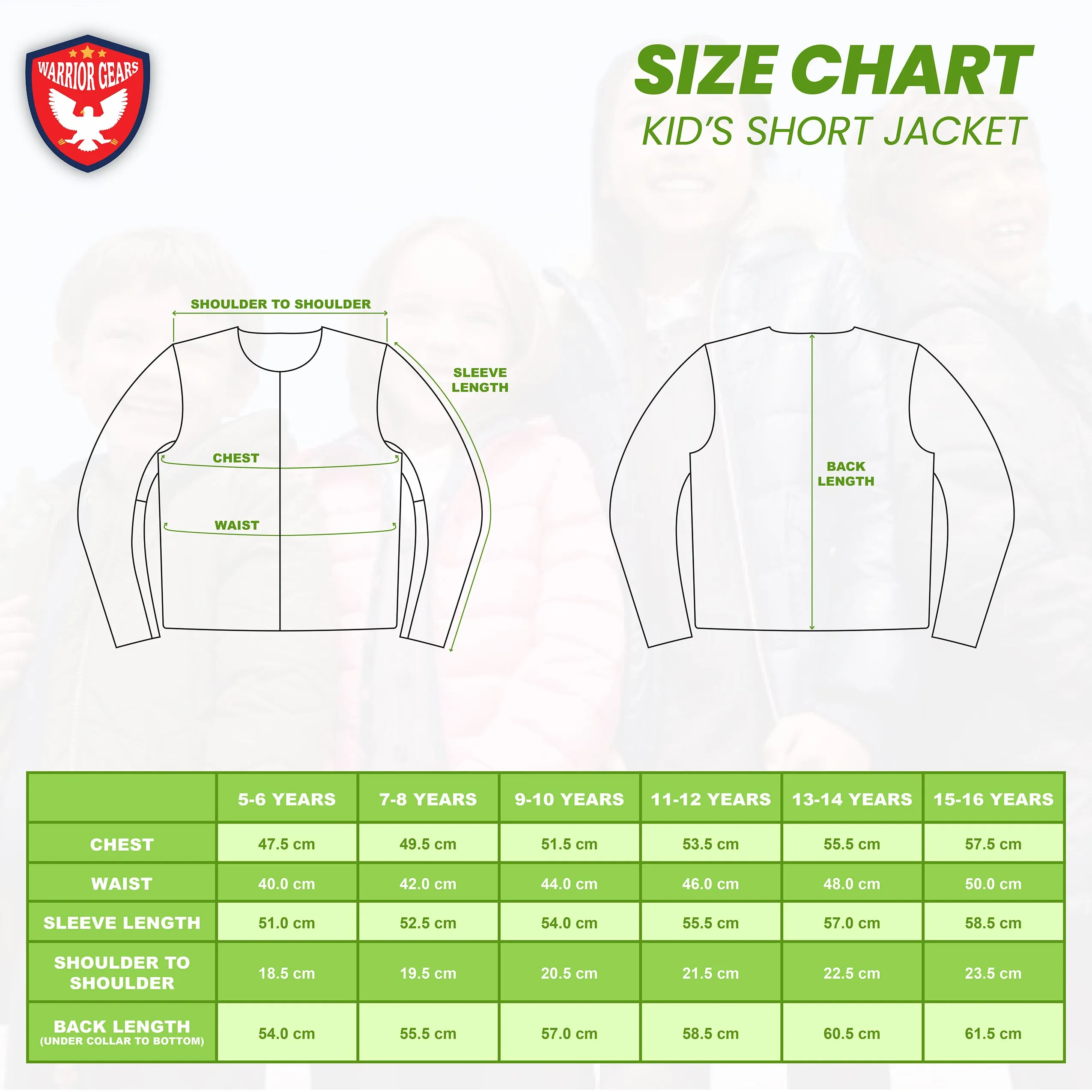 warrior gears Motorcycle Kids Waterproof Jacket, Textile Motorcycle Jacket with CE Protective Armours, Children's High Vis Jackets, Boys' Outdoor Waterproof Jackets