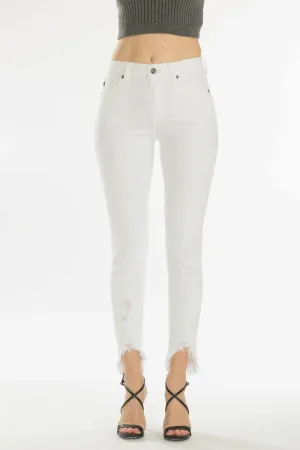 White Frayed Jeans