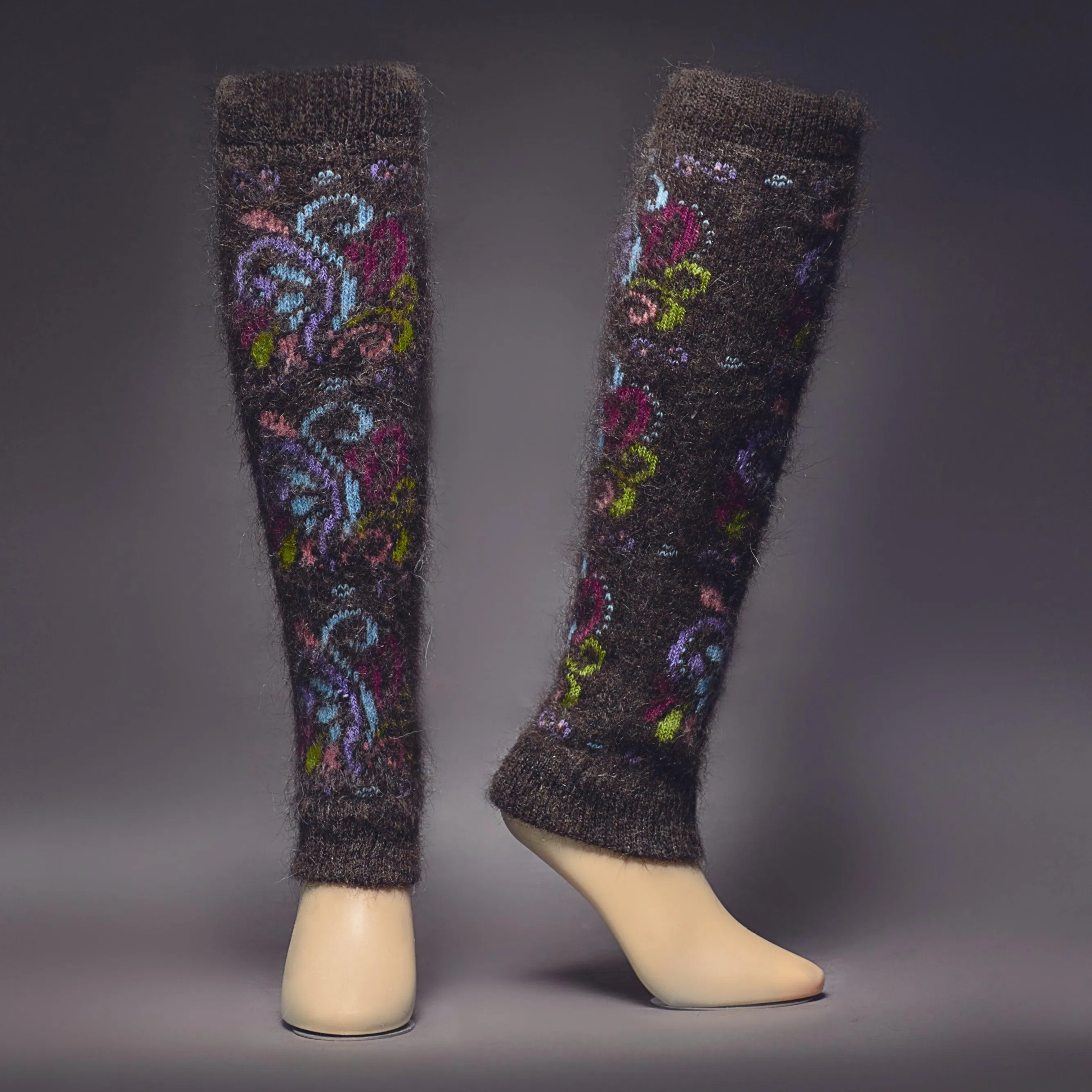 Women's Boho Chic Goat Wool Leg Warmers