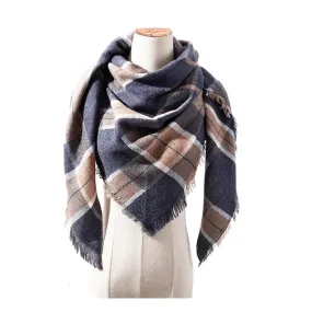 Womens Cashmere Blend Triangle Fashion Scarf