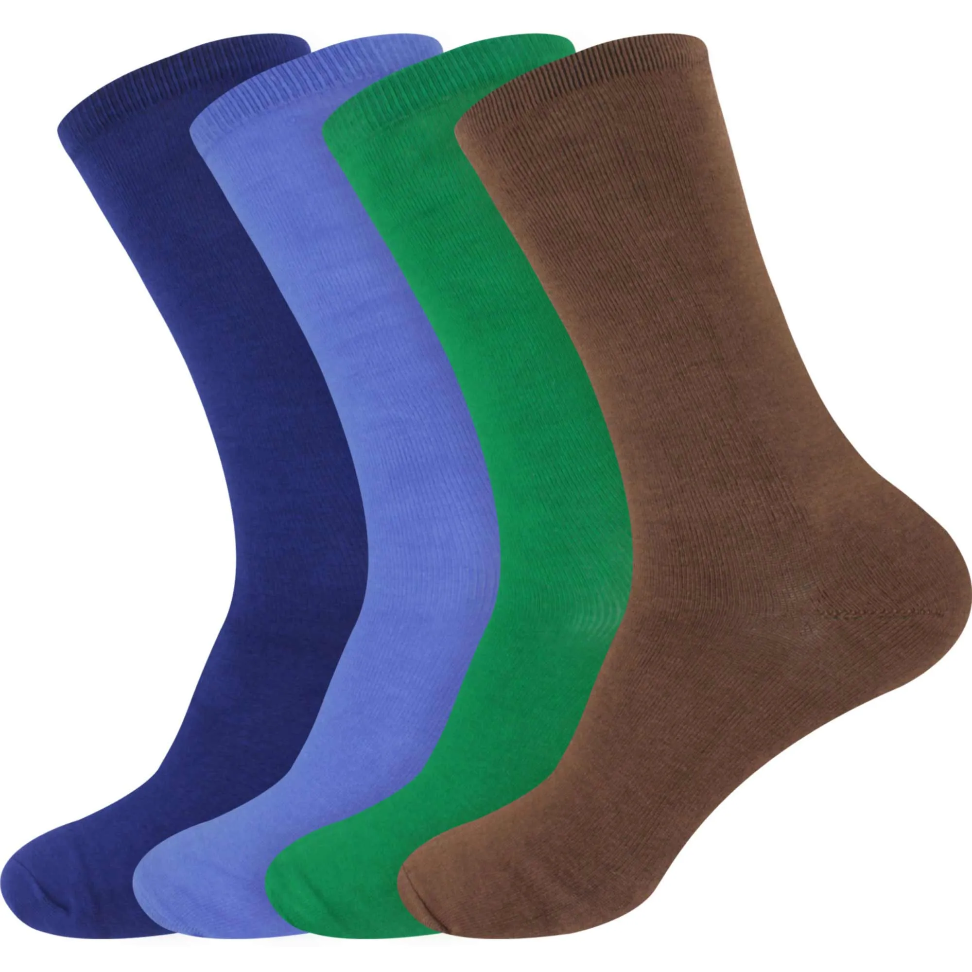 Women's Rayon from Bamboo Fiber Mid-Calf Socks - 4 Pair