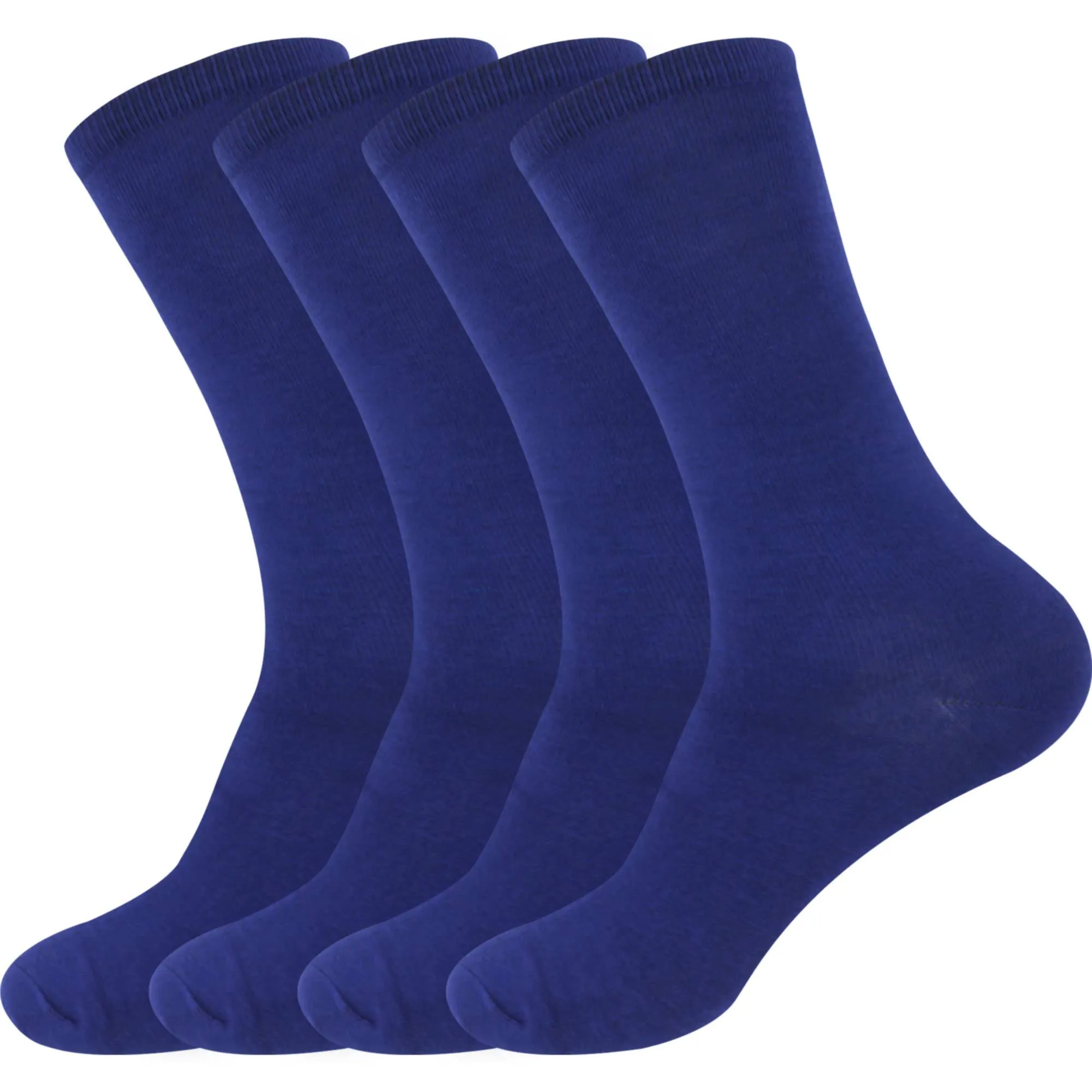 Women's Rayon from Bamboo Fiber Mid-Calf Socks - 4 Pair