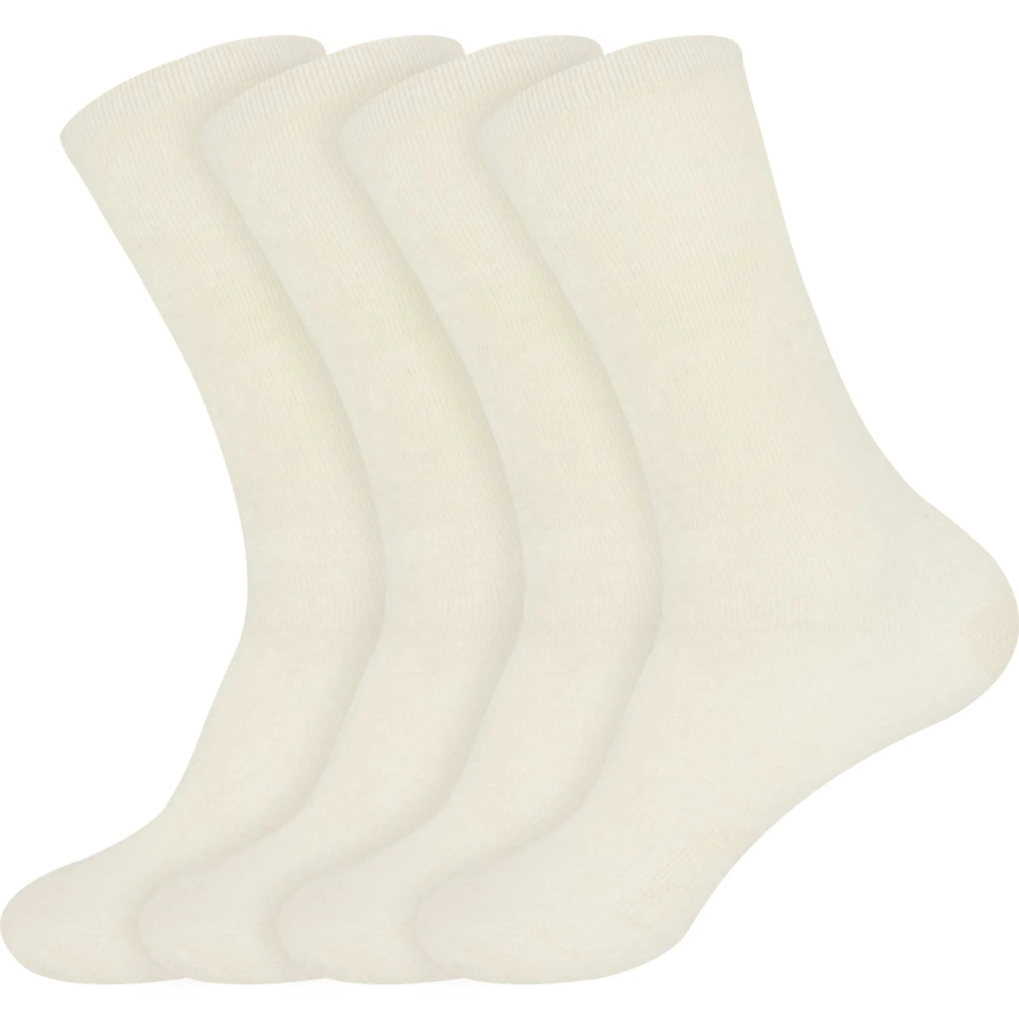 Women's Rayon from Bamboo Fiber Mid-Calf Socks - 4 Pair