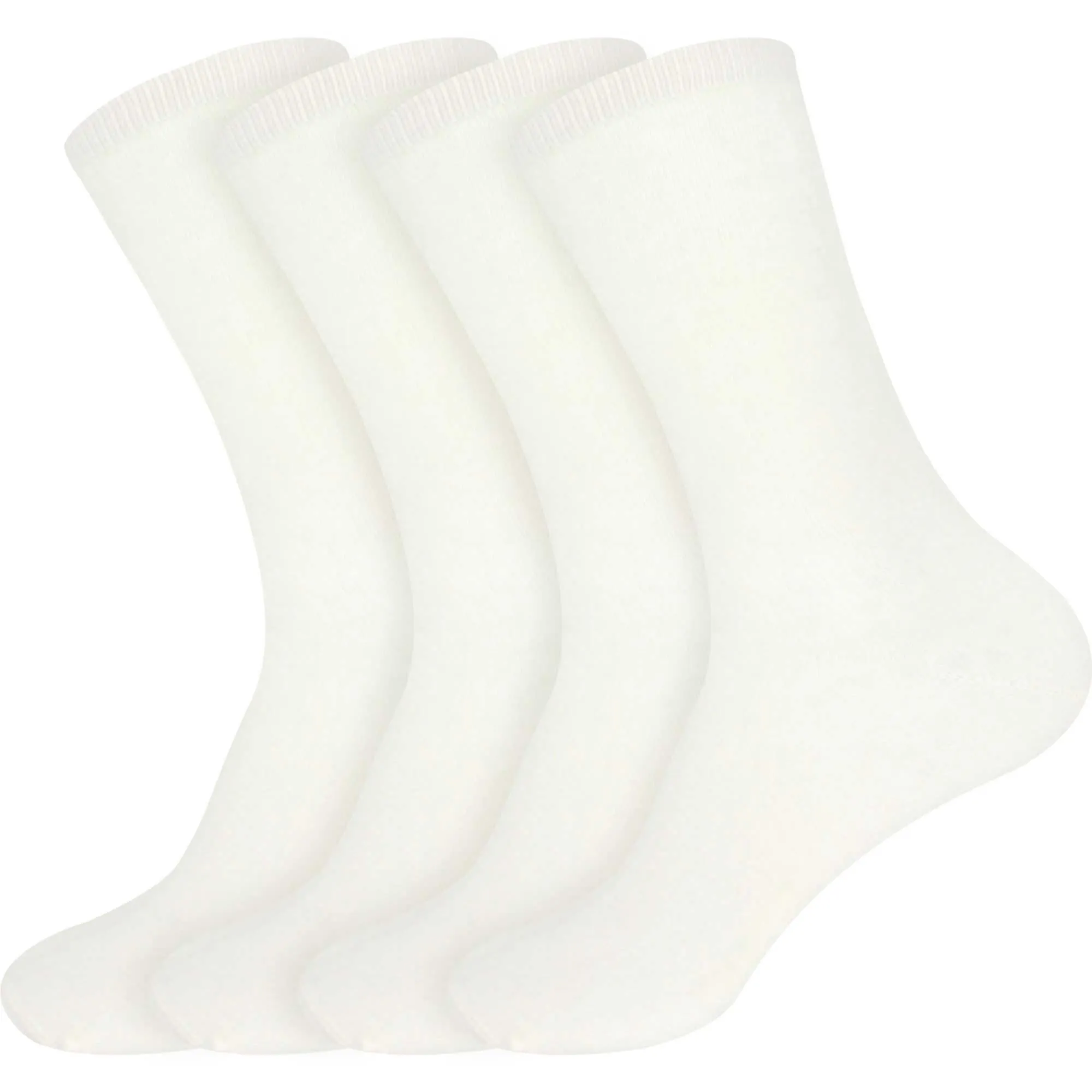 Women's Rayon from Bamboo Fiber Mid-Calf Socks - 4 Pair