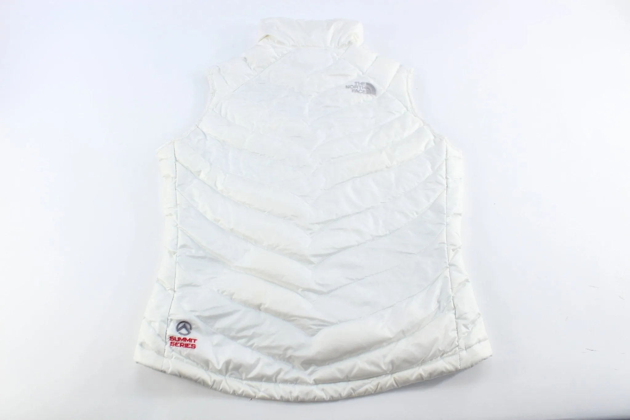 Women's The North Face Embroidered Logo White Puffer Vest